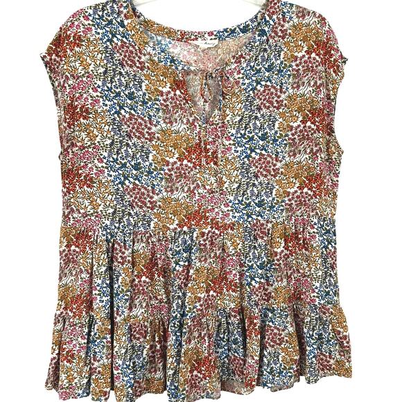 Jane + Delancey Women Sleeveless Top Blouse Boho Peasant Cottagecore Size Medium - Picture 1 of 6